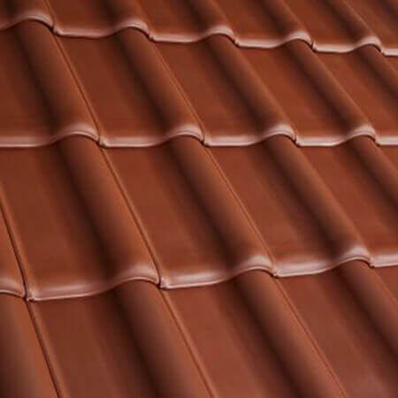 Țiglă ceramică pentru acoperiș Erlus 58 PLUS Copper Brown Engobed