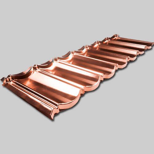 Țiglă metalică pentru acoperiș Metrotile Copper Metrotile