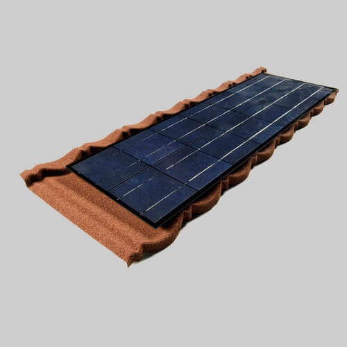 Țiglă metalică cu baterie solară pentru acoperiș Metrotile LightPower Metrotile
