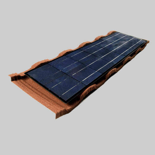 Țiglă metalică cu baterie solară pentru acoperiș Metrotile LightPower Roman