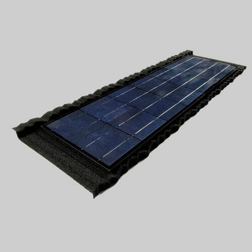 Țiglă metalică cu baterie solară pentru acoperiș Metrotile LightPower Shake