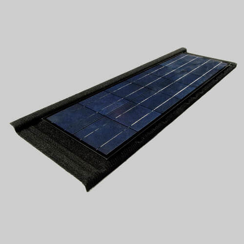 Țiglă metalică cu baterie solară pentru acoperiș Metrotile LightPower Wood