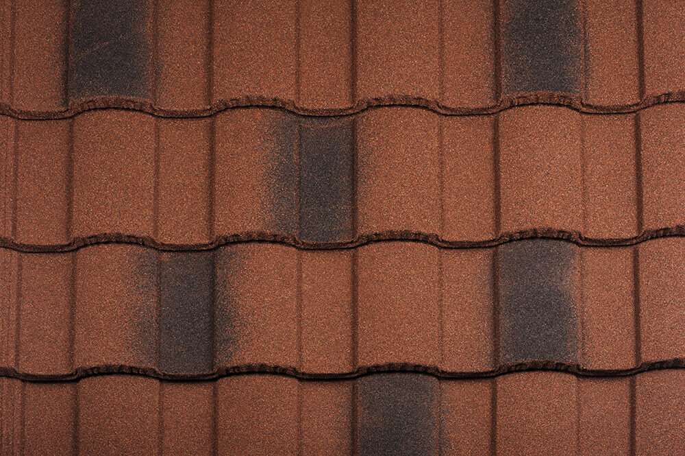 Țiglă metalică pentru acoperiș Metrotile Roman Victorian Red