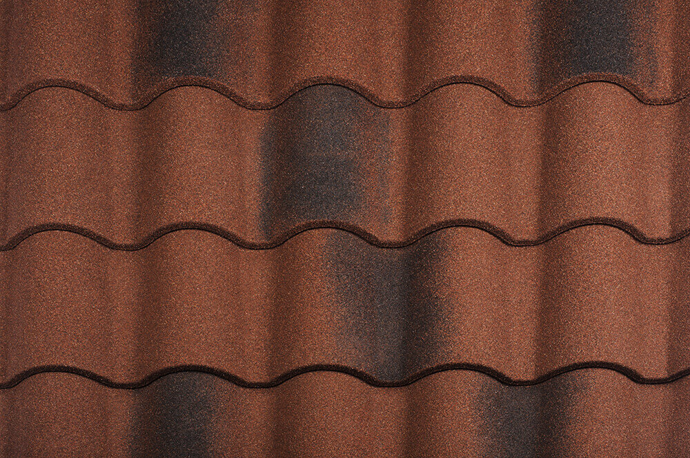 Țiglă metalică pentru acoperiș Metrotile Romana Victorian Red