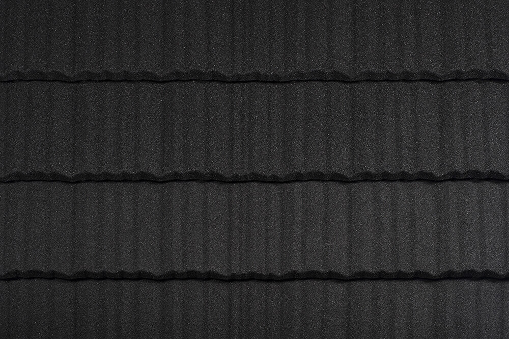 Țiglă metalică pentru acoperiș Metrotile Shake Coal Black