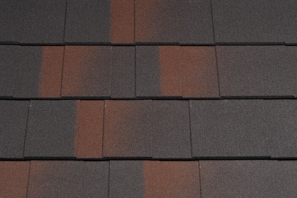 Țiglă metalică pentru acoperiș Metrotile Shingle Black Brown