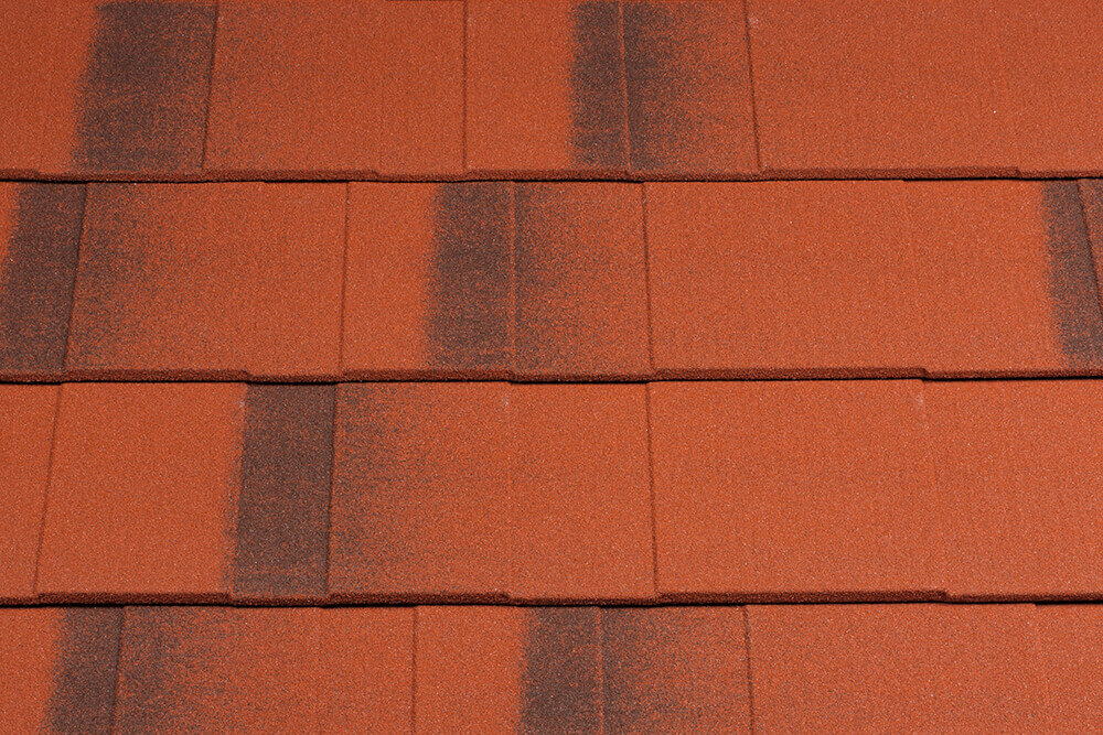 Țiglă metalică pentru acoperiș Metrotile Shingle Red Brown