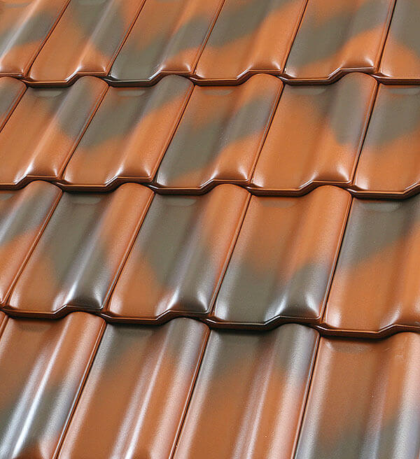 Țigla ceramică pentru acoperiș Roeben dachziegel flandern kupferbraun nuanciert
