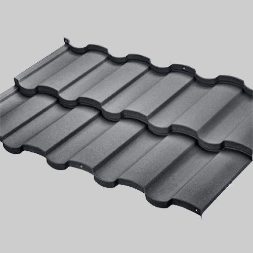 Țiglă metalică pentru acoperș BudMat Rialto gri