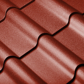 Țiglă metalică profnastil pentru acoperș Standmet banga rosu maroniu mat