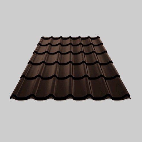 Țiglă metalică profnastil pentru acoperș Standmet monterrey maro